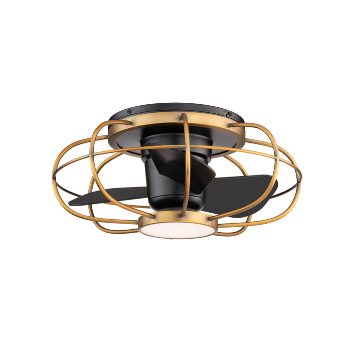 22 inch Aella by WAC Smart Fans - Aged Brass and Matte Black