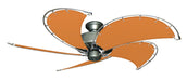 52 inch Nautical Dixie Belle Brushed Nickel Ceiling Fan - Sunbrella Tuscan Canvas Blades