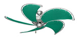 52 inch Raindance Nautical in Brushed Nickel Ceiling Fan -  Sunbrella Seagrass Green Canvas Blades