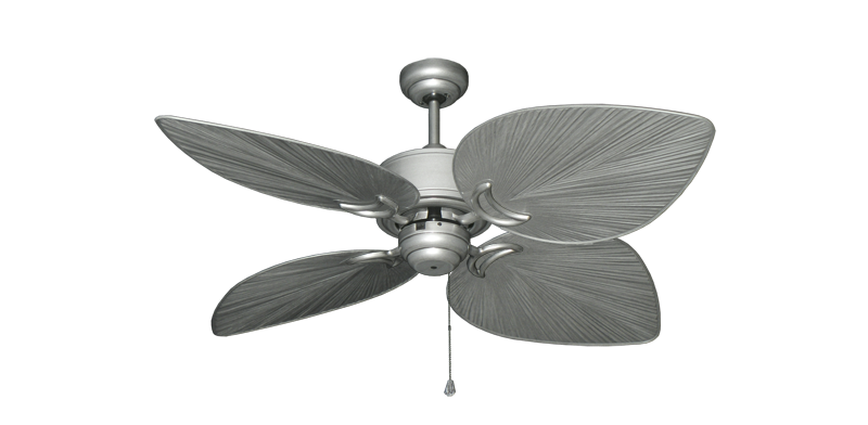 50 inch Bombay Ceiling Fan by Gulf Coast Fans - Brushed Nickel Blades