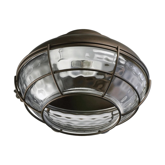 Quorum Hudson 10 inch Ceiling Fan Light Kit - Wet Rated Oiled Bronze