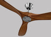 70 Maverick by Monte Carlo - Brushed Steel with Koa Blades Close-Up