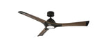 60 inch Woody Ceiling Fan - Bronze Finish and Dark Walnut Blades, with Light