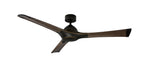 60 inch Woody Ceiling Fan - Bronze Finish and Dark Walnut Blades