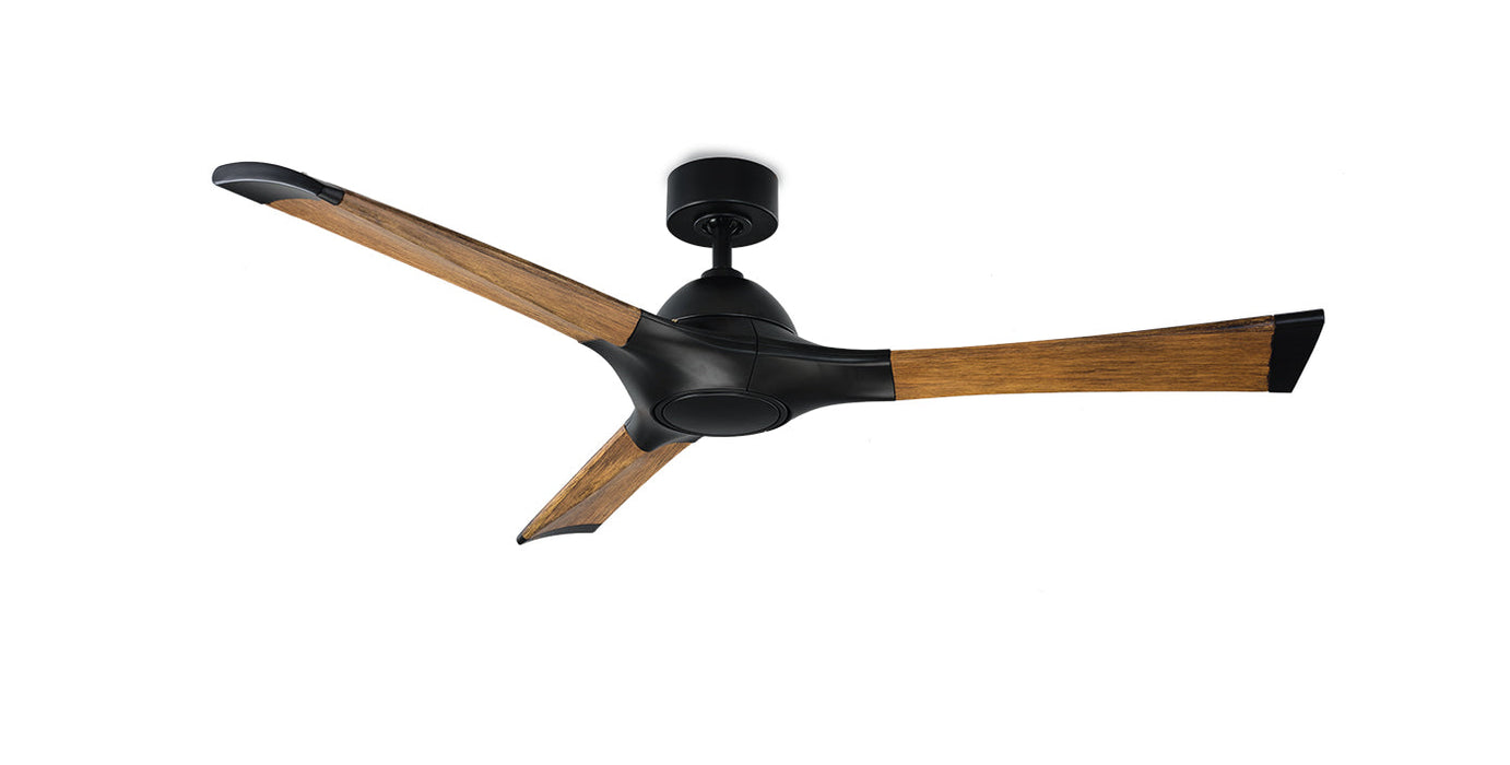 60 inch Woody Ceiling Fan - Matte Black Finish