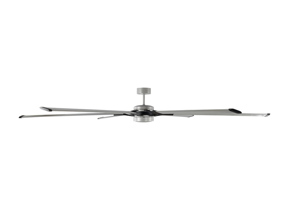 96 Loft LED by Monte Carlo - Painted Brushed Steel and Midnight Black Side View