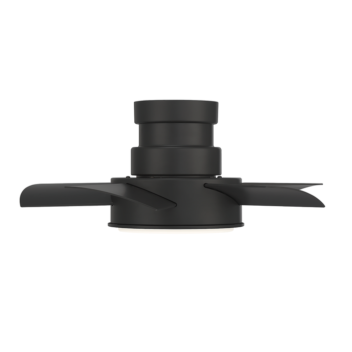 26 inch Vox Flush mount Ceiling Fan - Matte Black