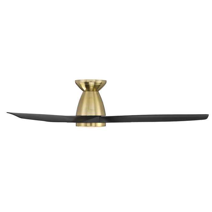 54 inch Skylark Flush by Modern Forms - Soft Brass and Matte Black side view
