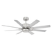 52 inch Renegade Ceiling Fan - Brushed Nickel and Titanium Silver