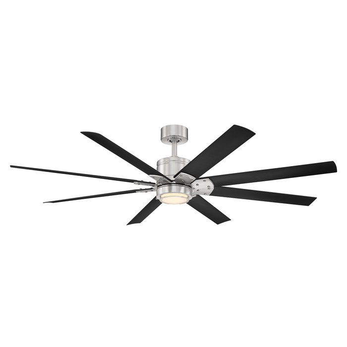 66 inch Renegade Ceiling Fan by Modern Forms - Brushed Nickel and Matte Black