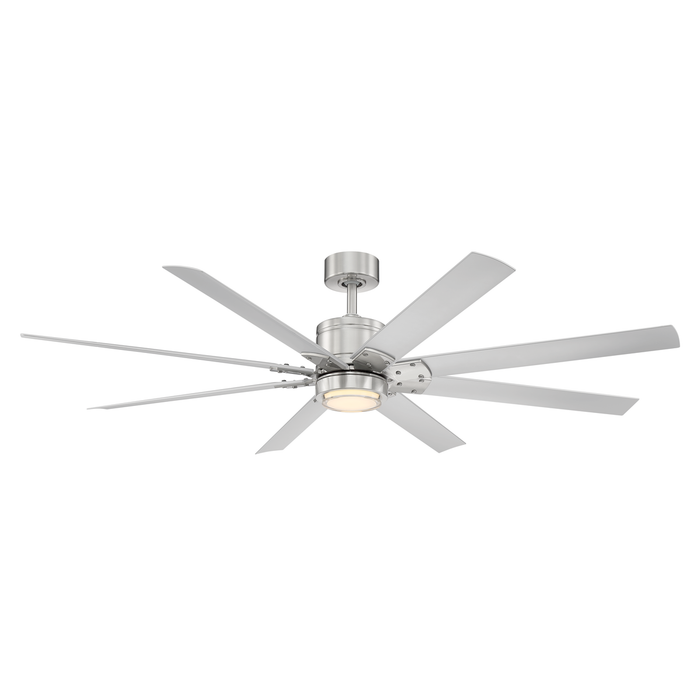 66 inch Renegade Ceiling Fan by Modern Forms - Brushed Nickel and Titanium Silver