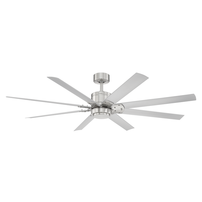 66 inch Renegade Ceiling Fan by Modern Forms - Brushed Nickel and Titanium Silver