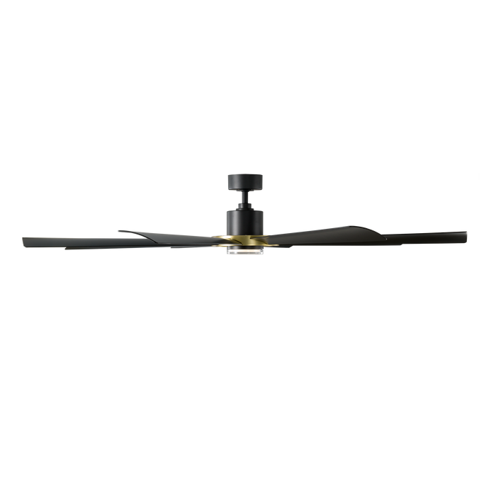 72 inch Aura Ceiling Fan by Modern Forms - Soft Brass and Matte Black