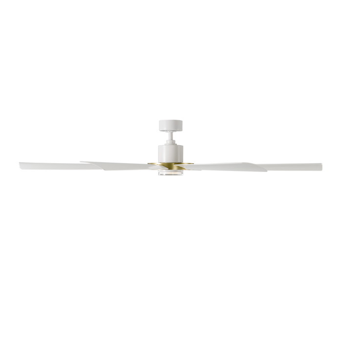 72 inch Aura Ceiling Fan by Modern Forms - Soft Brass and Matte White