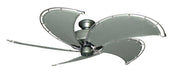 52 inch Nautical Dixie Belle Brushed Nickel Ceiling Fan - Classic Gray Canvas Blades