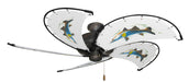 52 inch Nautical Dixie Belle Oil Rubbed Bronze Ceiling Fan - Snook - Game Fish of the Florida Keys Custom Canvas Blades