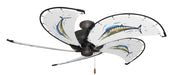 52 inch Nautical Dixie Belle Oil Rubbed Bronze Ceiling Fan - Wahoo - Game Fish of the Florida Keys Custom Canvas Blades
