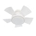 26 inch Vox Flush mount Ceiling Fan - Matte White Finish