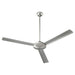 Aerovon 60 inch Three-Blade ceiling Fan by Quorum - Satin Nickel