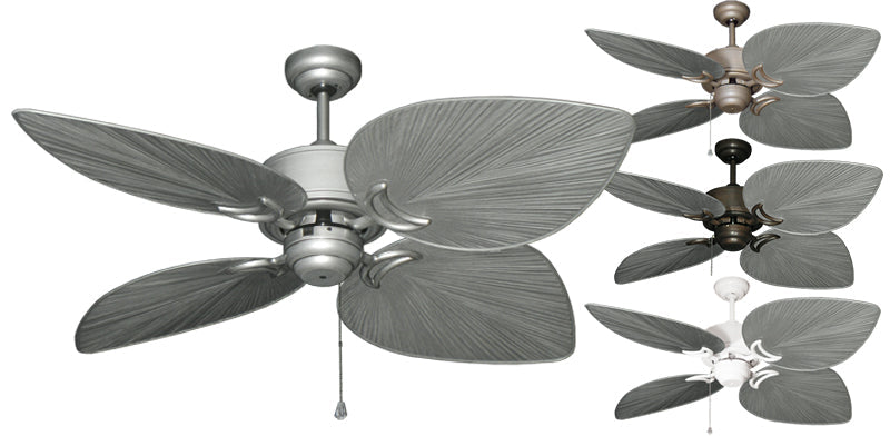 50 inch Bombay Ceiling Fan by Gulf Coast Fans - Brushed Nickel Blades