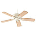Chateaux 52 inch Transitional Ceiling Fan without Light - Persian White