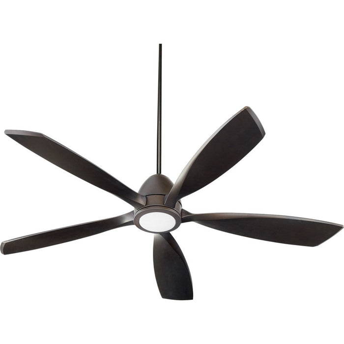 Holt 56 inch Contemporary Ceiling Fan by Quorum - Oiled Bronze