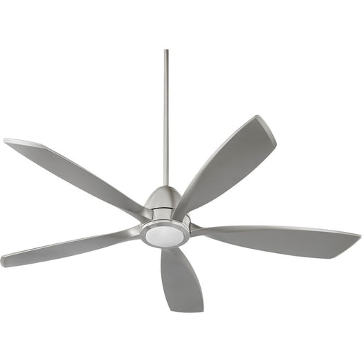 Holt 56 inch Contemporary Ceiling Fan by Quorum - Satin Nickel