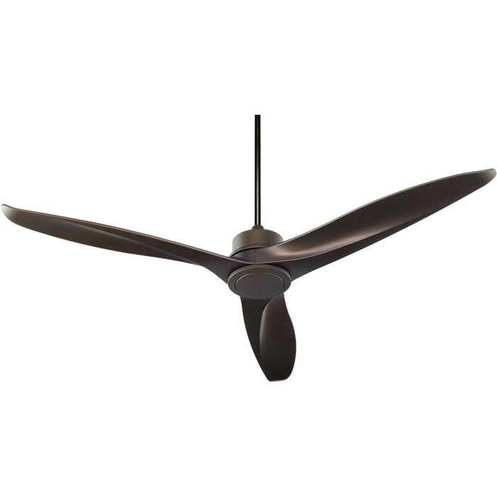 Kress 60 inch Three-Blade Ceiling Fan by Quorum - Oiled Bronze