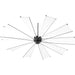 Mykonos 92 inch 10-Blade Ceiling Fan by Quorum - Black