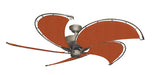 52 inch Raindance Nautical Ceiling Fan Antique Bronze - Sunbrella Rust Custom Canvas Blades