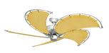 52 inch Raindance Nautical Ceiling Fan  in Brushed Nickel - Sunbrella Buttercup Canvas Blades