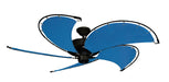 52 inch Raindance Nautical Ceiling Fan Matte Black - Sunbrella Capri Custom Canvas Blades