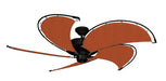 52 inch Raindance Nautical Ceiling Fan Matte Black - Sunbrella Rust Custom Canvas Blades