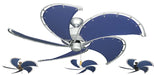 52 inch Raindance Nautical Ceiling Fan - Classic Blue Canvas Blades