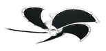 52 inch Raindance Nautical Ceiling Fan in Pure White - Classic Black Canvas Blade