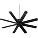 Proxima 60 inch 8-Blade Ceiling Fan by Quorum - Black (Indoor)
