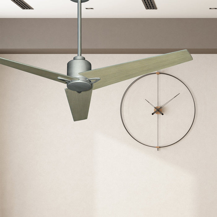 52 inch Reveal Ceiling Fan in Brushed Nickel with Driftwood Blades