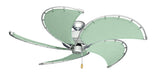 52 inch Raindance Nautical Ceiling Fan in Brushed Nickel - Sunbrella Sea Canvas Blade