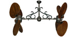 50 inch Twin Star III with Arbor 900 Wood Blades, Oil Rubbed Bronze Motor Finish with Decorative Scroll